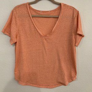 Nordstrom Rack Coral Basic Tee Size Medium